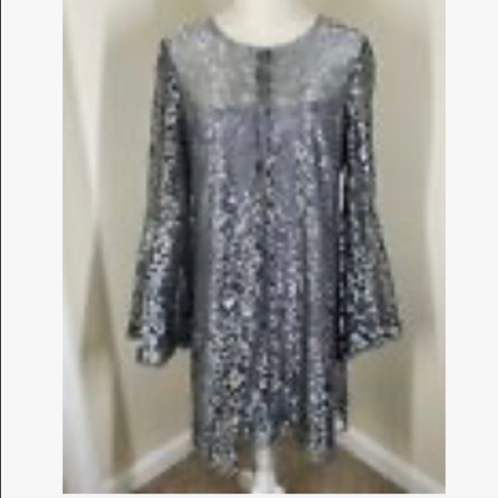 Whitehouse Black Market metallic dress